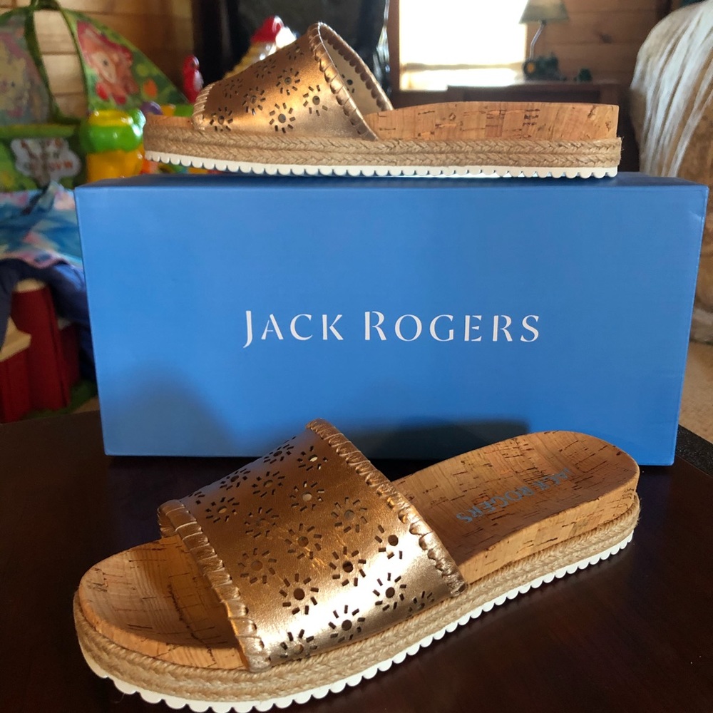 Rose gold- NWT- Jack Rogers sandals